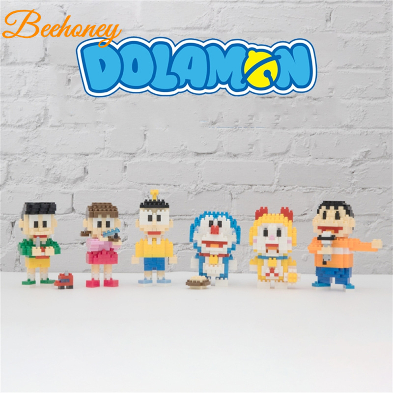 Doraemon Building Blocks Cartoon Anime Assembled Small Particle Building Bricks For Gifts Collection