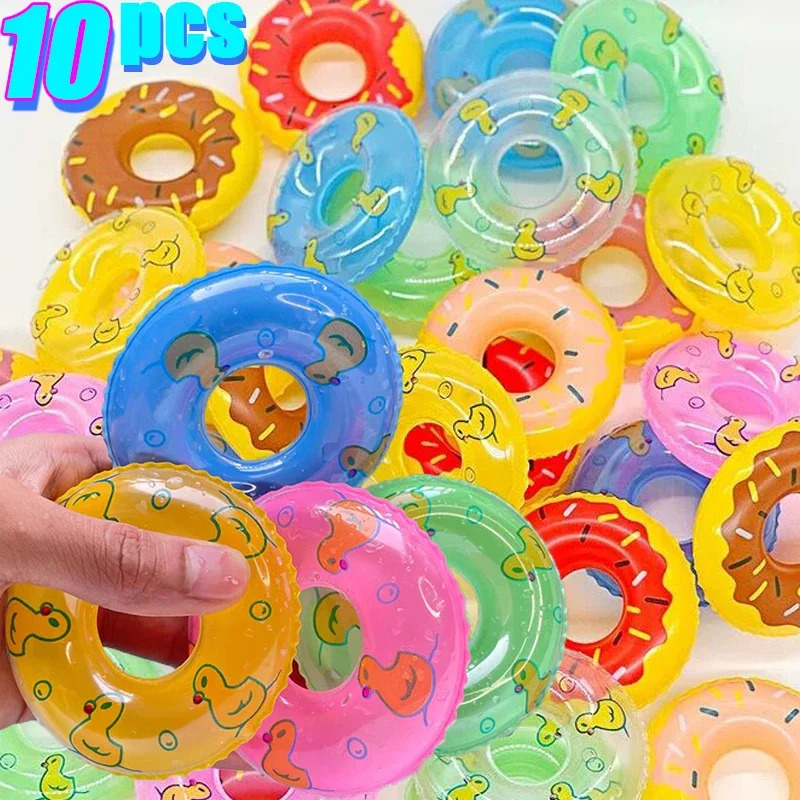【Yurui】New Kid' Mini wim Ring Bath wimming Pool Float Circle Ring Toy Toy Baby Funny Doll Floating Rubber Game
