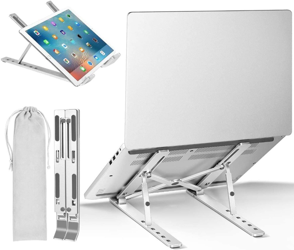 Laptop Stand Aluminium Foldable Support Adjustable Notebook Holder Tablet Base For PC Computer Accessories