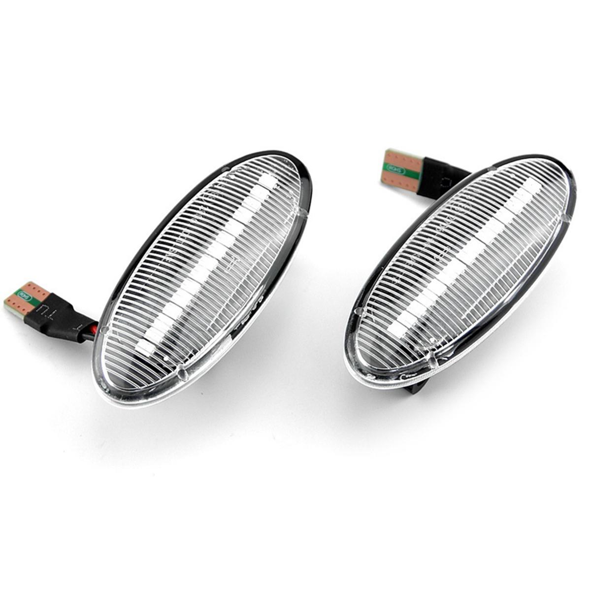 Car LED Dynamic Side Marker Signal Light Turn Lamp for Nissan White