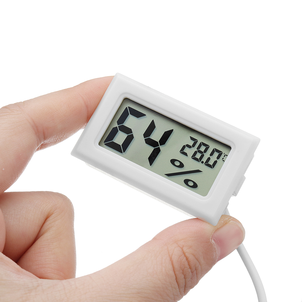 Digital Lcd Mini Thermometer Hygrometer Fridge Freezer Temperature