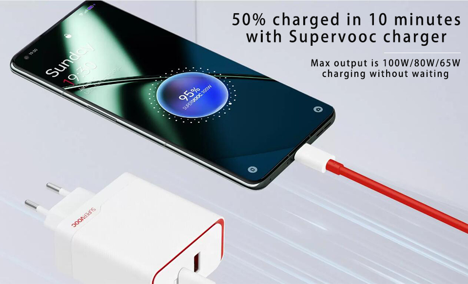 Oneplus Original Cable 100W Supervooc Dash Warp Charge Type C Fast Charging Cabel One Plus 11 5G 10 Pro 10T Nord 2T 9RT 9 8 T 7. 