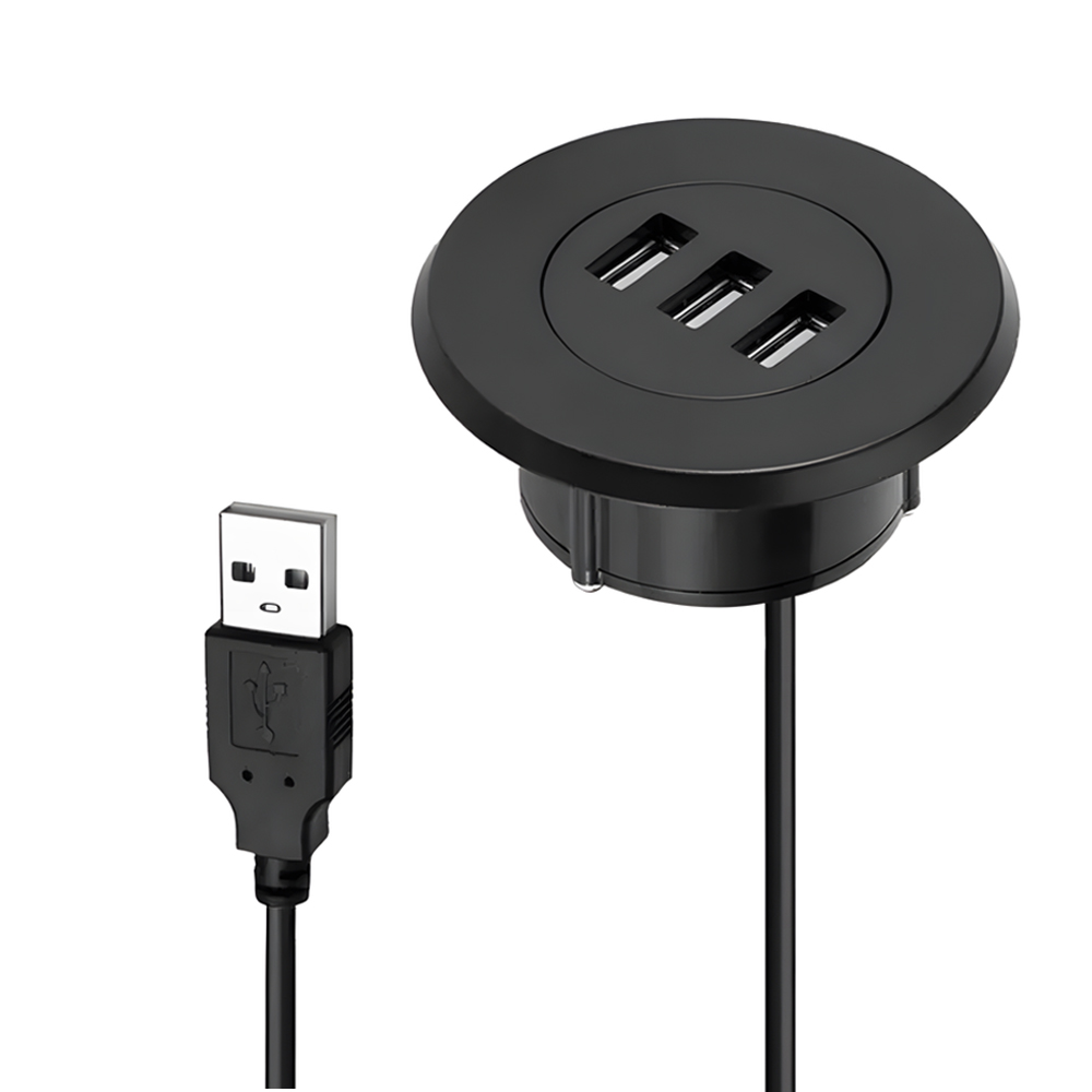 3 port USB 2.0 Hub masaüstü gömülü USB şarj aleti 3 In 1 Splitter dizüstü PC için veri iletimi cep telefonu hızlı şarj