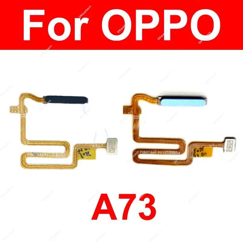 Fingerprint Sensor Flex Cable For OPPO A73 5G CPH2161 Power Button Finger Print Sensor Touch Flex Ribbon Parts