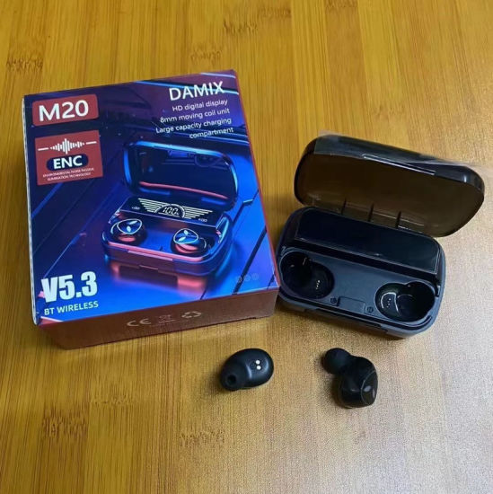 M20 Tws Wireless Earbuds With Noise Cancelling Feature -  Headphone. 