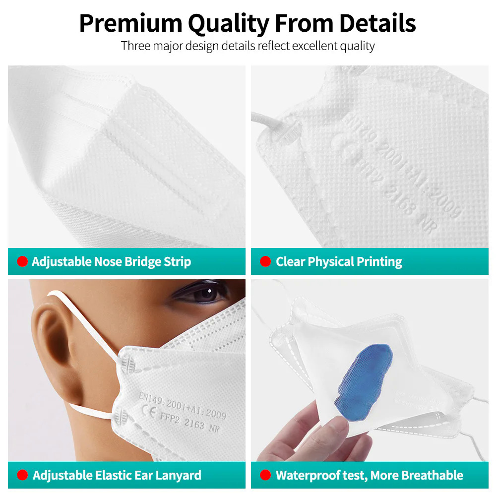 CE FFP2 mask fpp2 approved colors respiratory mask fpp2 Reusable Moth Face Mask kn95 mask FFP2mask ce ffp3. 