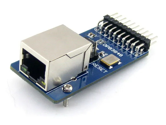 Waveshare DP83848 Ethernet Board Physical Layer Transceiver Evaluation Development Board Module Kit with RJ45. 
