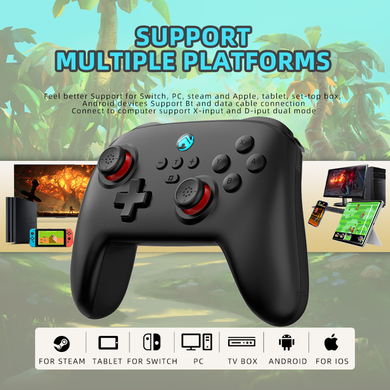 Switch Pro Controller Wireless Game Gamepad for Nintendo Switch OLED/Lite Joyestick For PC/Steam Deck Yuzu Controle. 