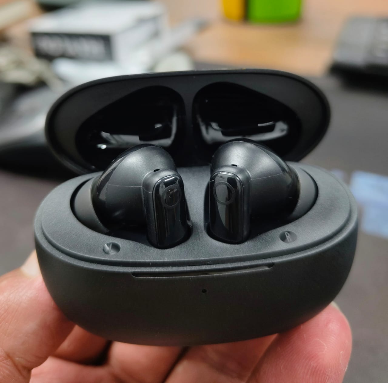 Haylou HQ5 Bluetooth 6.0 With (ANC & ENC) True Wireless Earphones- Black. 