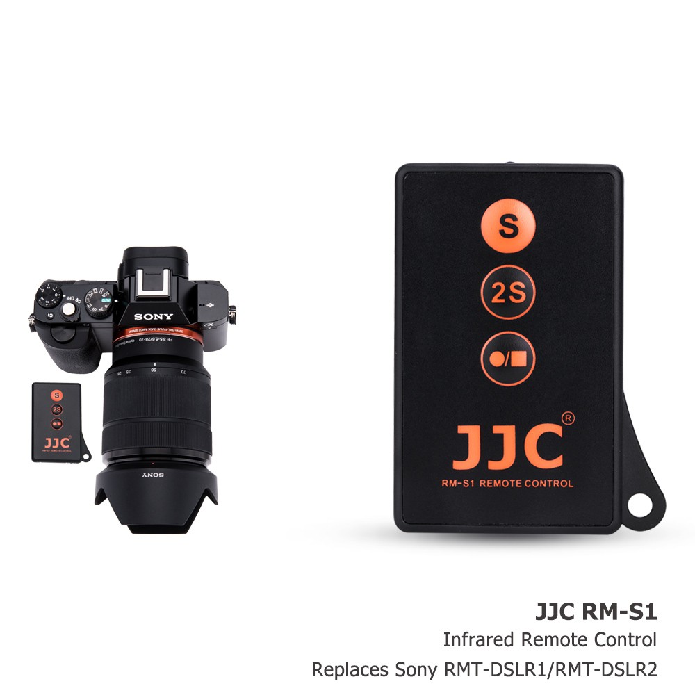 JJC RMT-DSLR2 Wireless Remote Control with Extra Video Button for Sony A1 A7II III A7R III IV A7S III A6600 A6400 A6000 & More. 