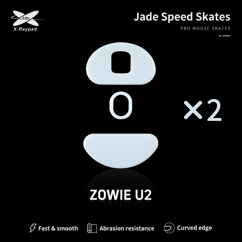 Xraypad Jade Speed Mouse Skates Series X2 sets X-raypad PTFE DIY Mice Glide Feet ICE Speed Version Wear Resistant Esport. 