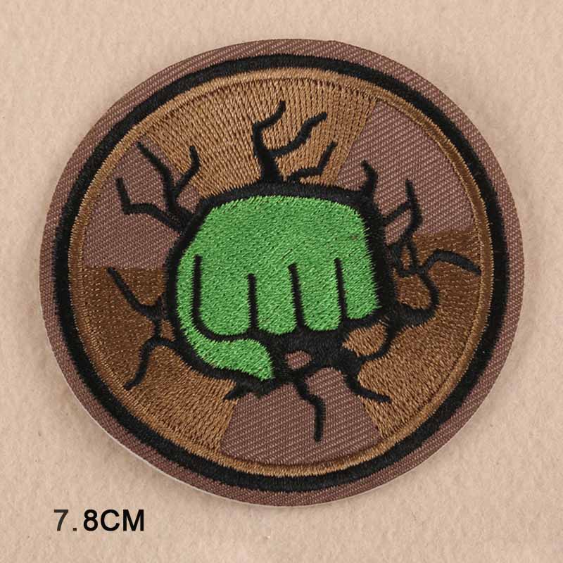 Disney Marvel Avengers Superhero Captain America Hulk Ironman Deadpool Iron On Embroidered Clothes Patches For Boy Clothing. 