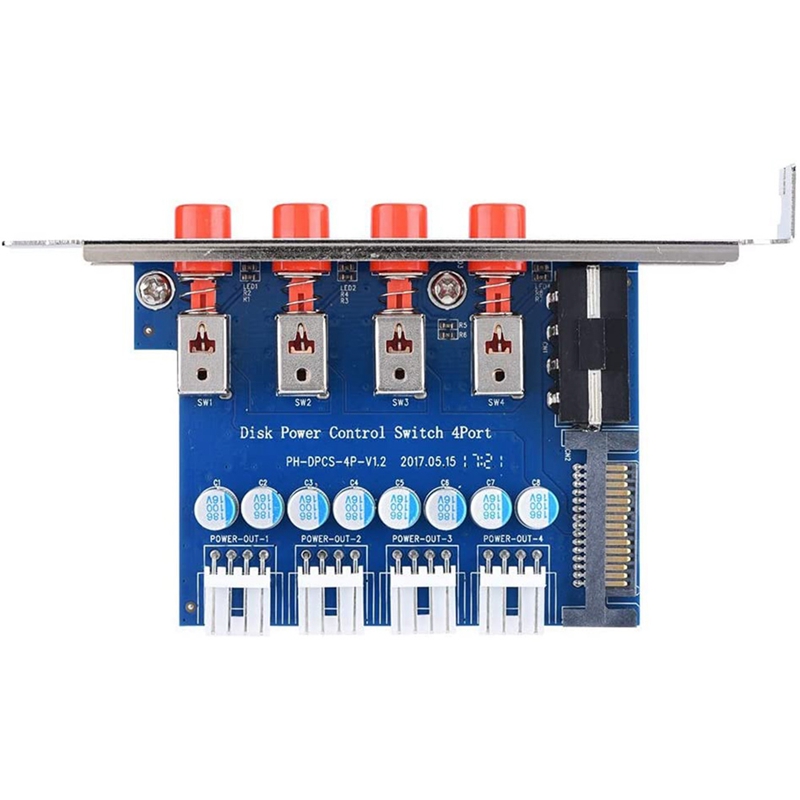 HDD Power Control Switch Hard Drive Selector SATA Drive Switcher for Desktop PC Computer. 