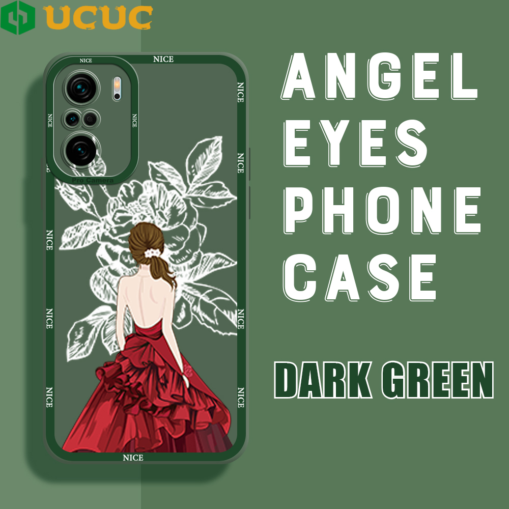 Cover Per Xiaomi Poco F3 / Mi 11i 5G - Custodia In Silicone Morbido TPU, Verde Scuro, Con Anello Porta 360° E Supporto, Ultra Sottile