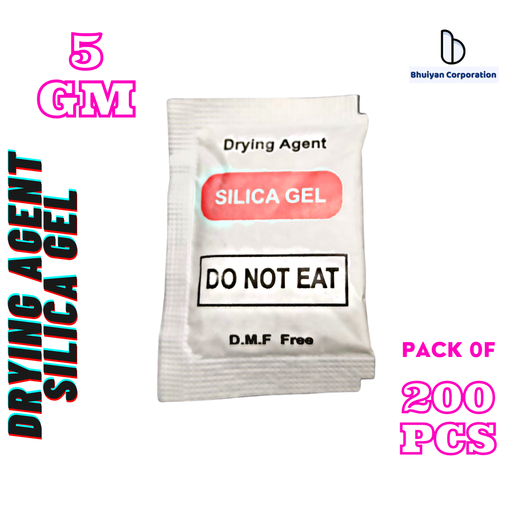 Drying Agent Silica Gel 5 Gram 200pcs. White Silica Gel Double Color Eye Mark Packet Design. High Quality Composite Paper's Packet. Top Quality Drying Agent White Silica Gel.