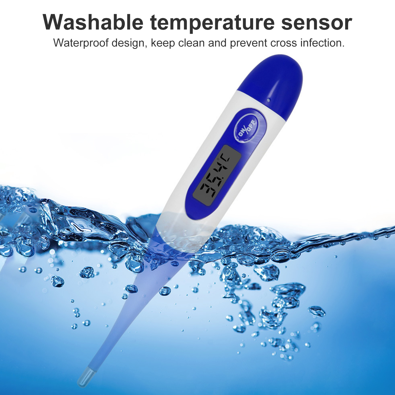 Poultry Thermometer Auto Shut-off Soft Head Probe Veterinary Thermometer. 