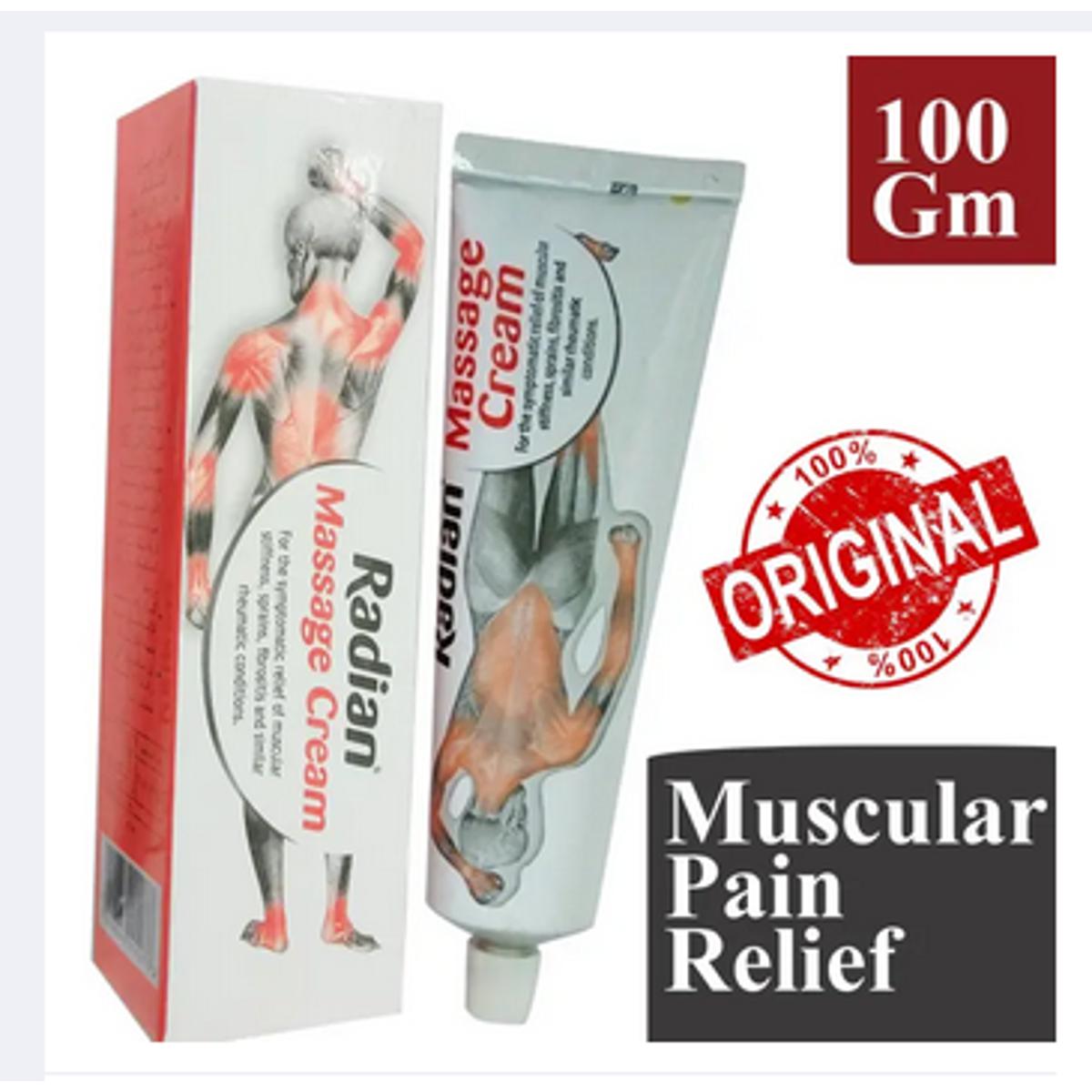 Radian Massage Pain Relief Cream 100gm