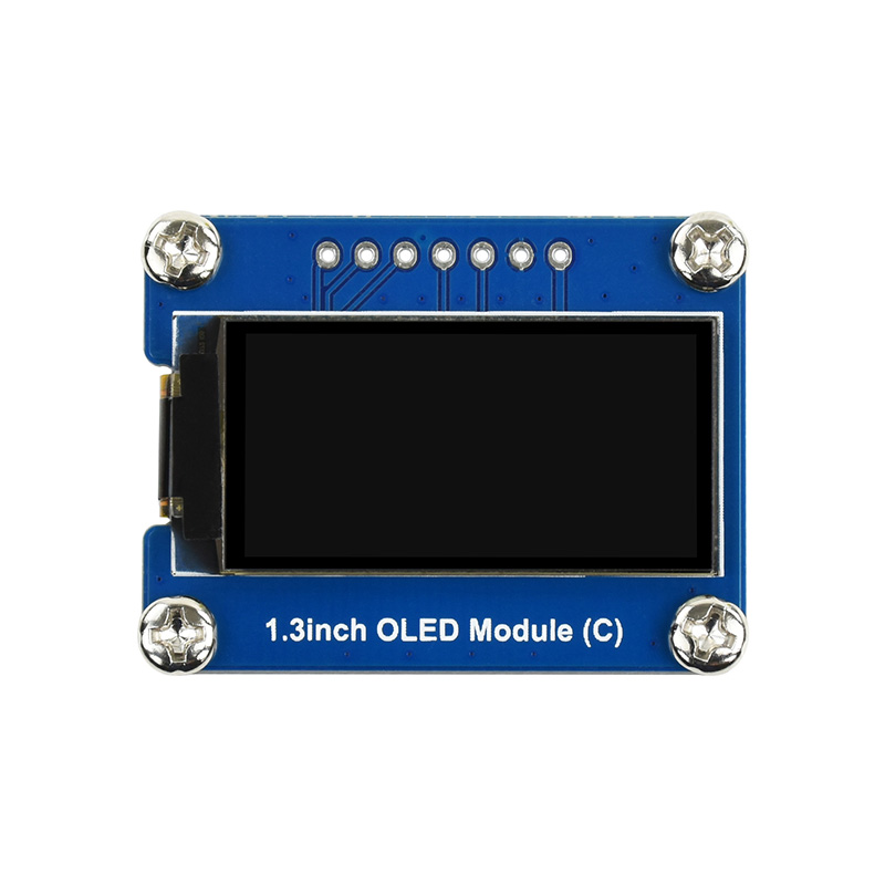 Raspberry Pi Display 1.3-inch OLED Expansion Board SPI Communication SH1107 Driver Black and White Display. 