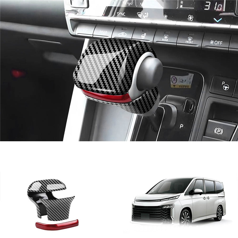 Car Shift Knob Head Cover Trim Sticker for Toyota VOXY/NOAH 90 Series 2022 2023 Gear Decorative Strip Replacement Accessories B