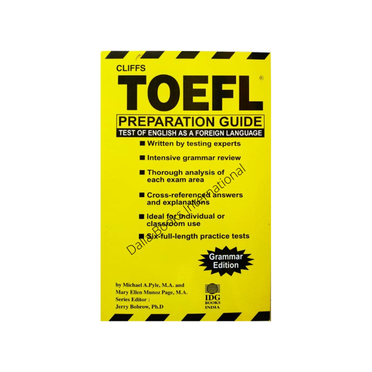 Cliffs TOEFL Preparation Guide by Michael A. Pyle