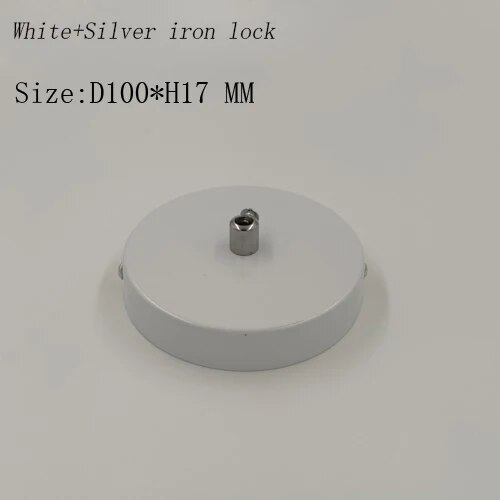 Ceiling Plate Vintage Round 10cm Black/White/Silver Lighting Accessories For Pendant Lamp DIY +Lock Wire Lamp Base. 