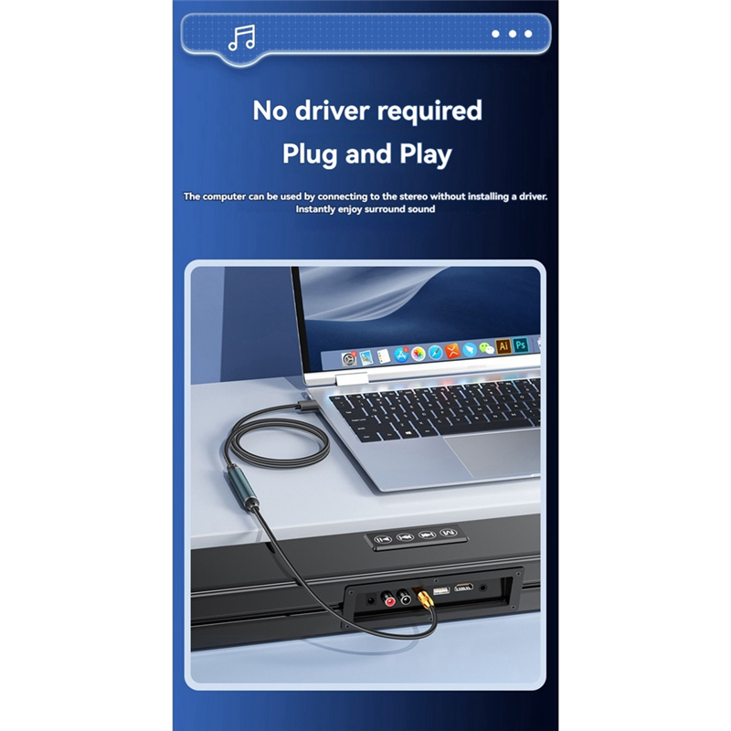 USB to Optical Audio Adapter USB A to Fiber Optic Audio SPDIF Port. 