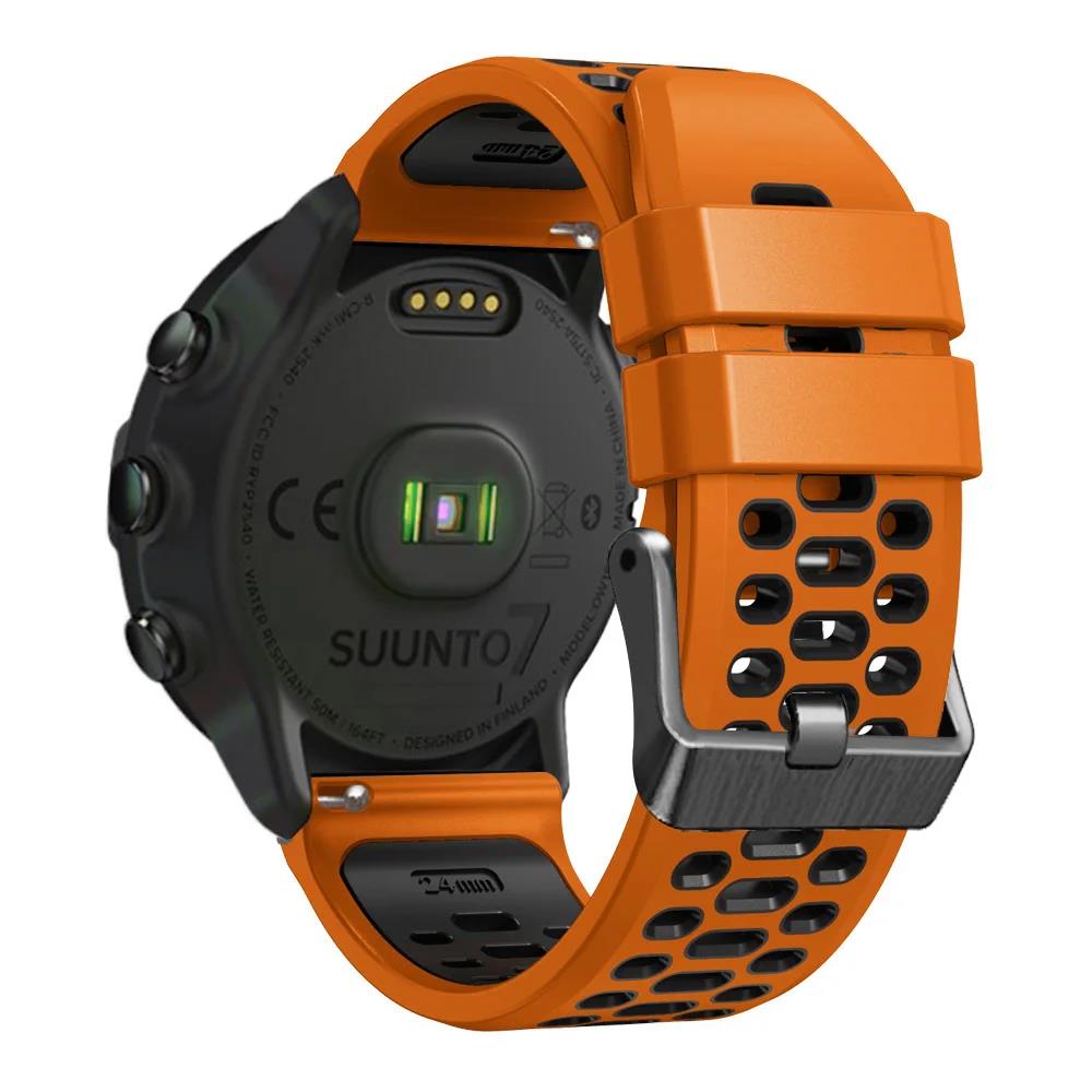 For TicWatch Pro 5 Watch Strap 24mm Correa Silicone Band Belt For TicWatch Pro5 Watchband Smartwatch Accessories Sports Bracelet