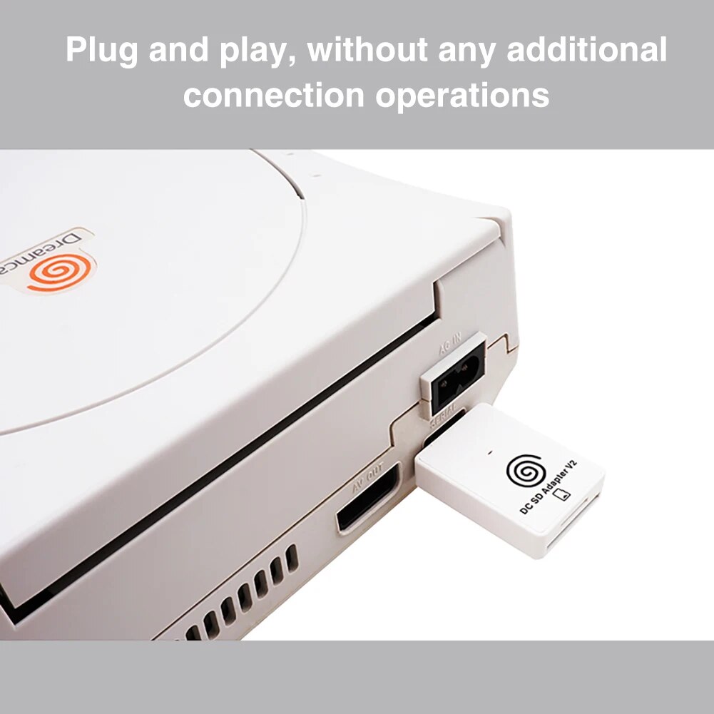 Electronic Machine Accessories for Sega Dreamcast SD Card Reader TF Card Adapter+CD with DreamShell Boot Loader. 