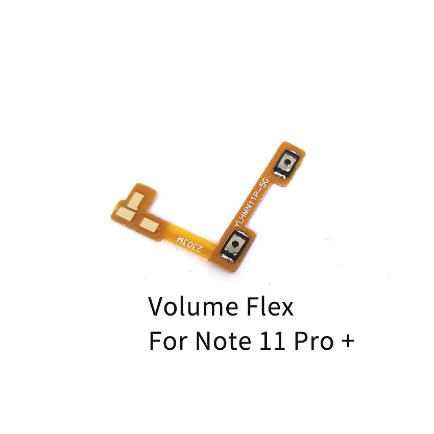 For Xiaomi Redmi Note 11 11S 11T 11E 11SE Pro Power Volume Button Flex Cable Side Key Switch ON OFF Control Button Repair Parts. 