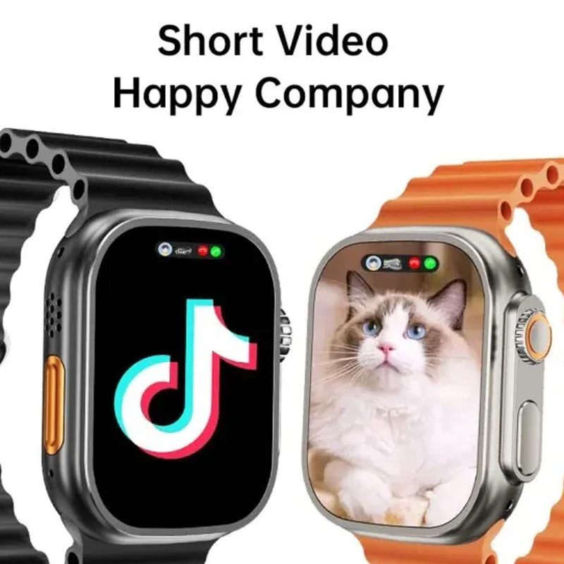 Ws10 Ultra Android Smartwatch SIM Card WiFi Support with Retractable Rotating Camera Smart Watch. 