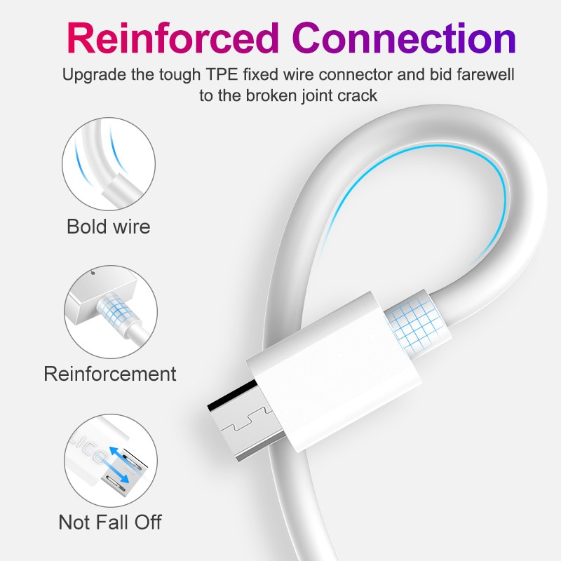 TECNO Spark 5 Realme C1 XT OnePlus 3 Phone Charger 5V 2A Wall adapter Type C USB Micro Charge Cable For Xiaomi Poco X3 Redmi 6A. 