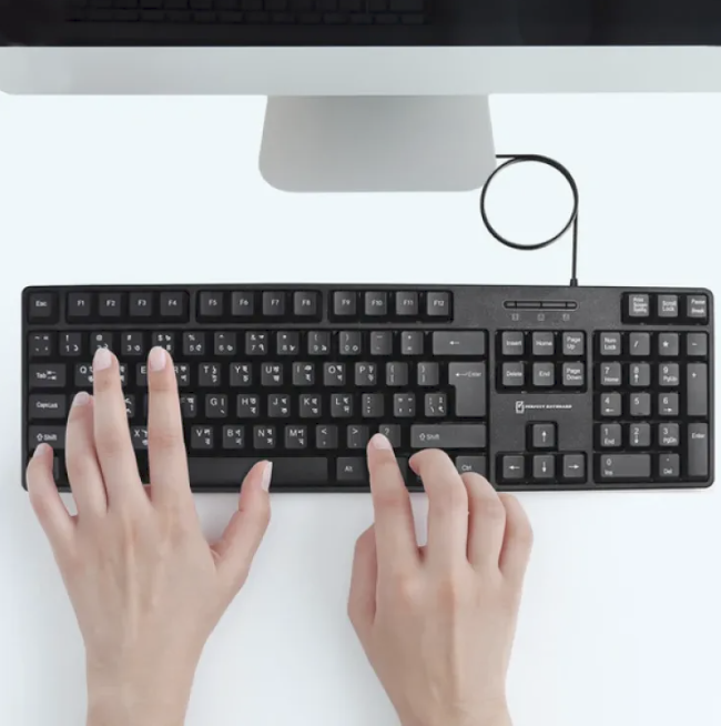 PERFECT RX-788 Comfortable Wired Keyboard With Bijoy-Bangla Ease of Use Minimal Maintenance and Unique Typing Experience For Office Home Laptop Desktop Lindaa. 