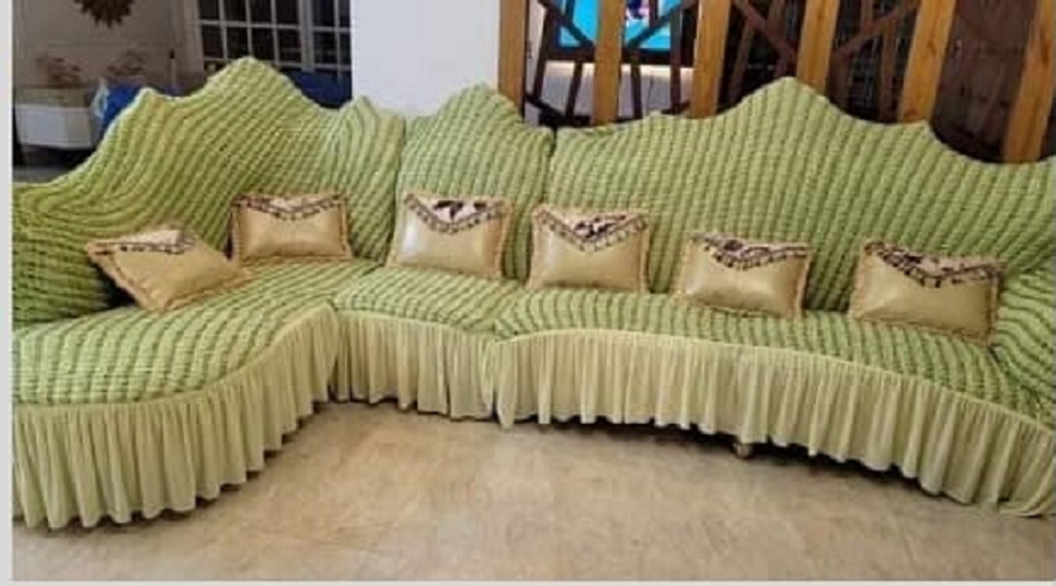 Sofa cover 2+2+1=5 seater stitch Spandex fabrics by new classical made ...