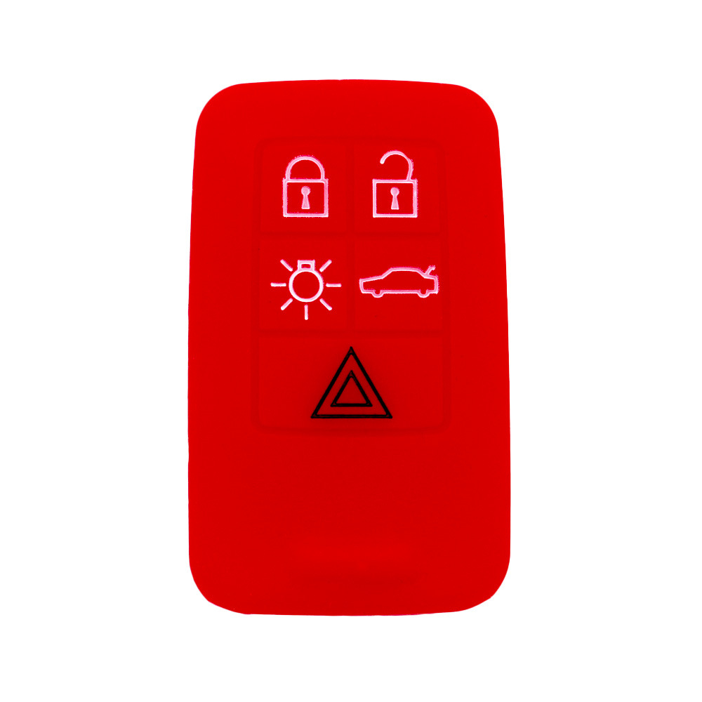 Amazon for Volvo S60L Straight Board 5 Keys Car Silicone Key Case Car Immobilizer Soft Lock Key Case. 