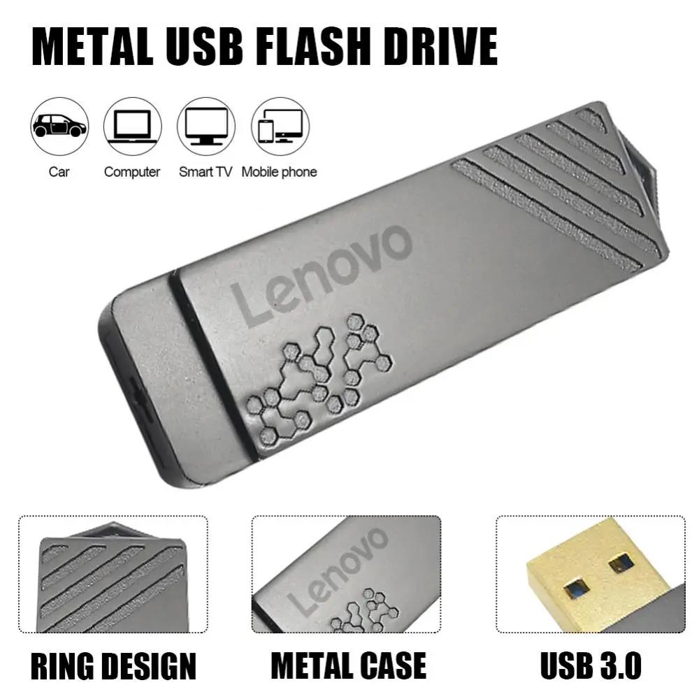 Lenovo 2TB 64TB USB 3.0 Flash Drive High-Speed Pen Drive 1TB Metal Waterproof Type-C USB Memory For Computer Storage Devices. 