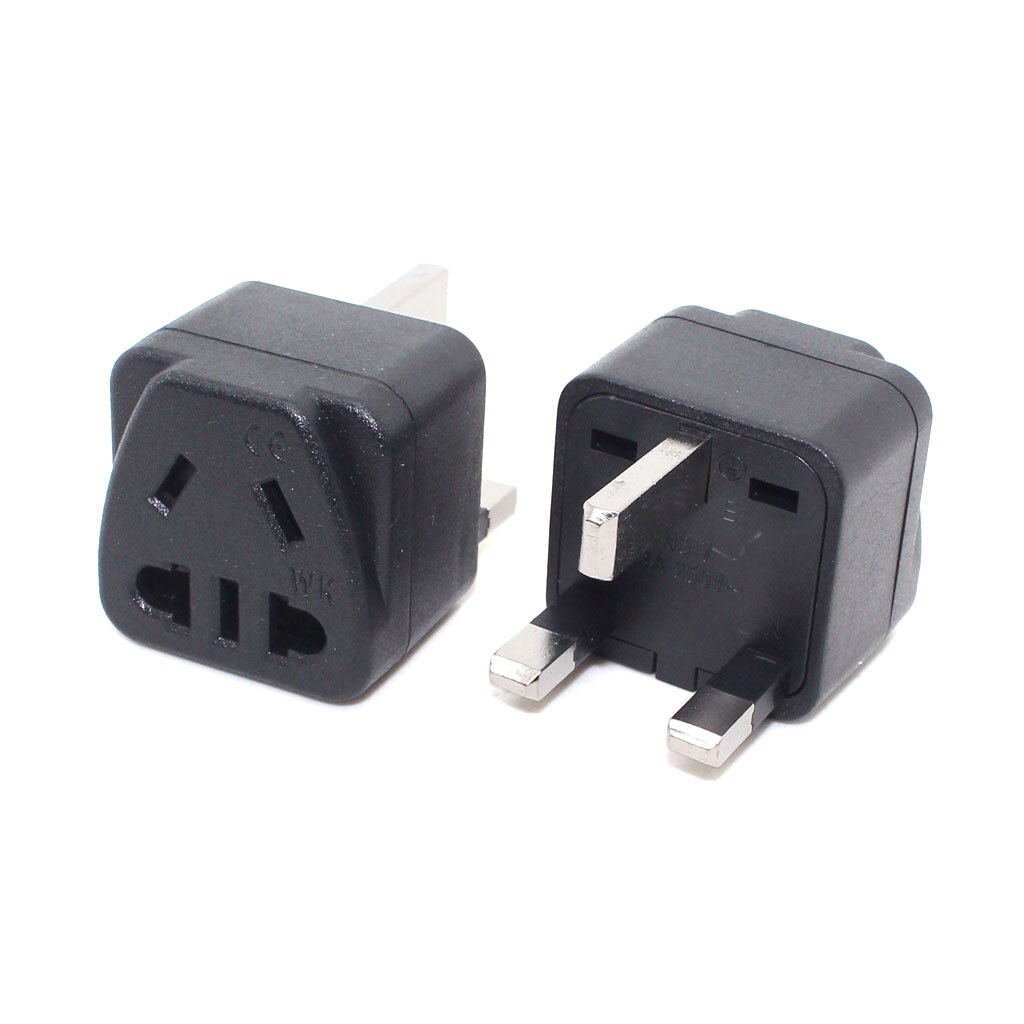 UK Travel Adapter, AUS US EU Euro Power Socket to BS1363-A plug,BS Tyep G charge power plug 250V10A With Safety Shutter. 