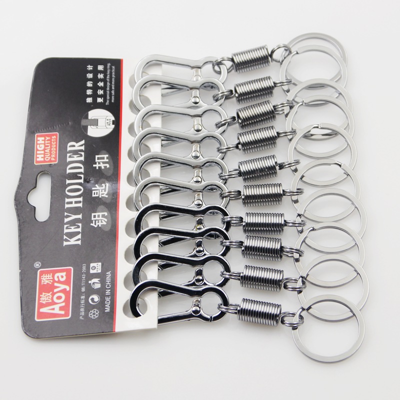 1pcs Spring Keychains- Climbing Hooks /Car Keychain /Classic Strong Keychain- Accessories Metal Key Chains. 