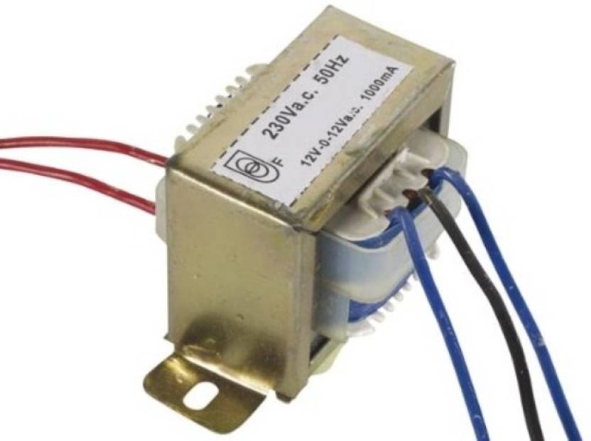 1Amp 12V Transformer 12V-0-12V 1000Ma Input Ac 220V 50Hz Output Dc 12 Volt 1A Step Down Transformers For Power Supplies Adapters Electronics Project Diy - Multi Plug. 