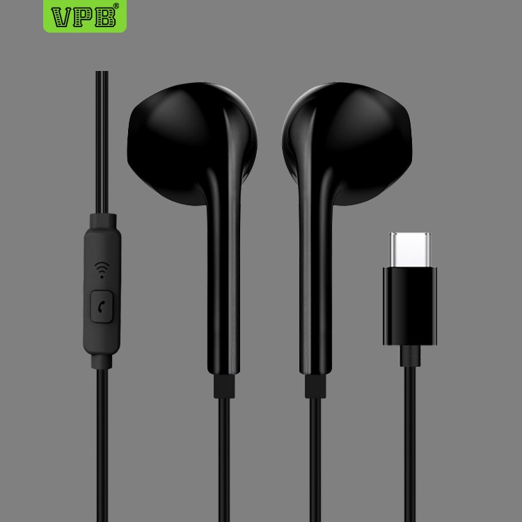 【happy one】VPB Type-C Earphones Control With Microphone Type C headset USB-C Earbuds For LeEco Le 2 / Max/ Pro for. 