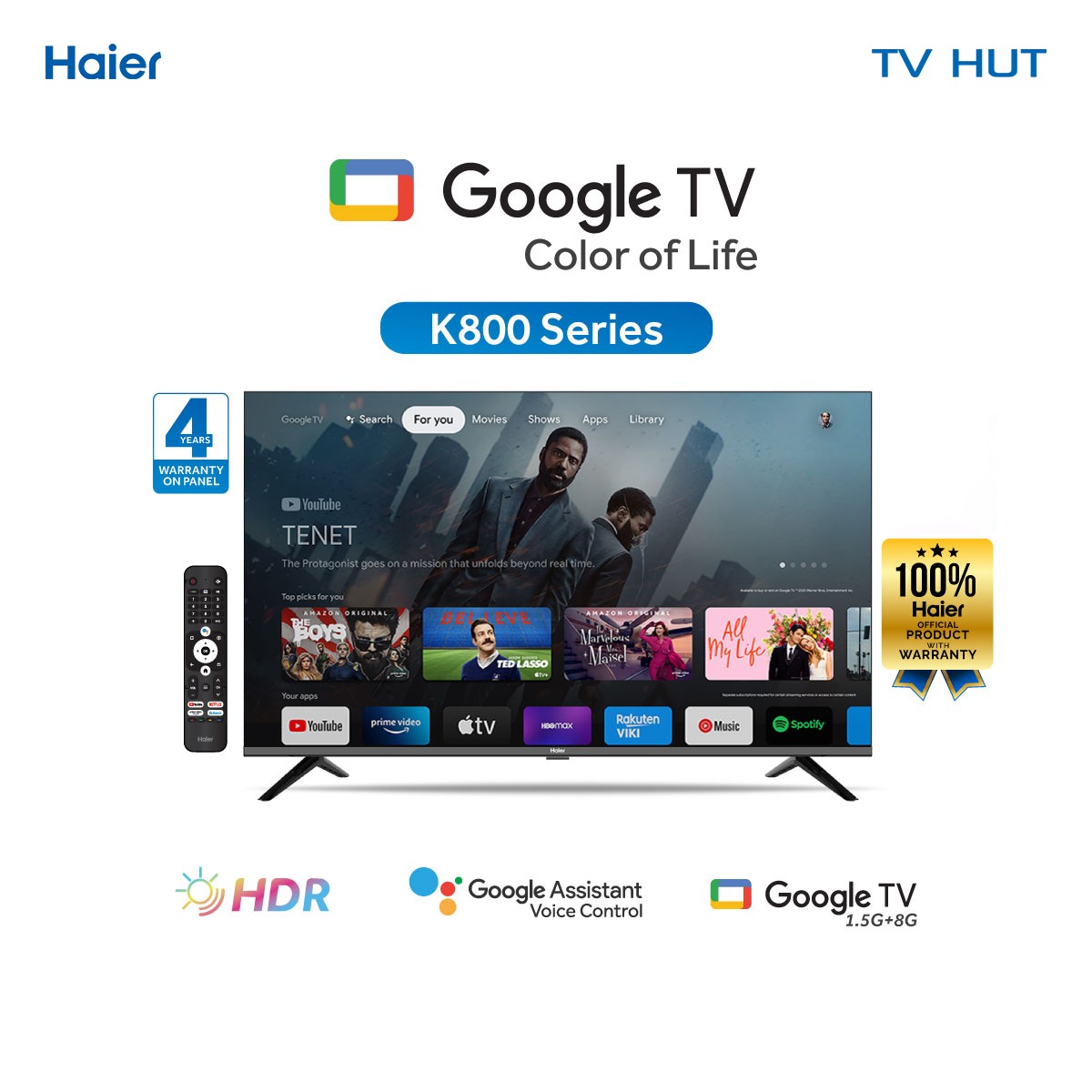 Haier H43K800FX 43 Inch FHD Android Smart TV | Daraz.com.bd