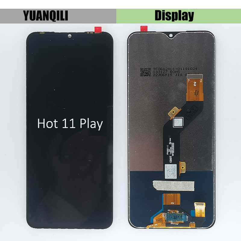 Hot11 Play LCD 6.82" IPS For Infinix Hot 11 Play LCD Display Touch Panel Screen Digitizer Assembly. 