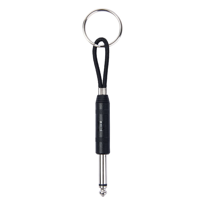 4Pcs Guitar Plug Keychain for Marshall Amp Key Holder,for Fender Jack Holder,for Marshall Jack Key Holder,Black. 