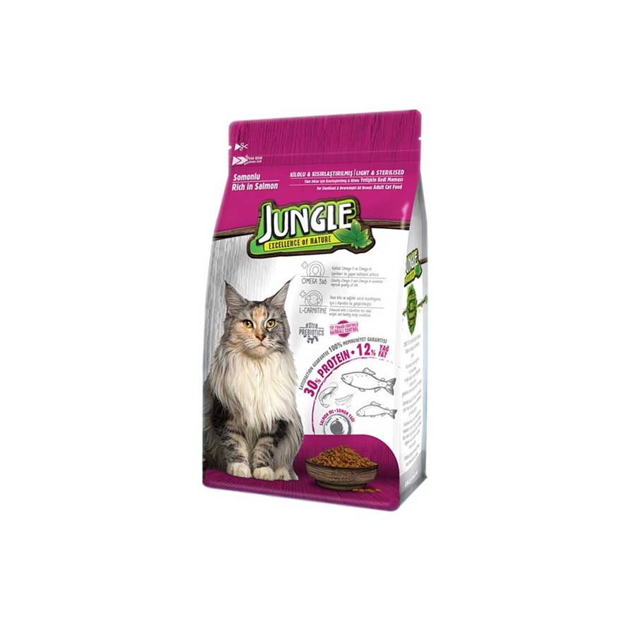 Jungle Adult Cat Food Salmon (500g),.
