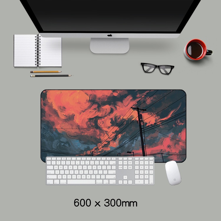 Orange Sunset Mousepad Large Mouse Pad Gaming Mousepad Deskmat Desk Mat. 