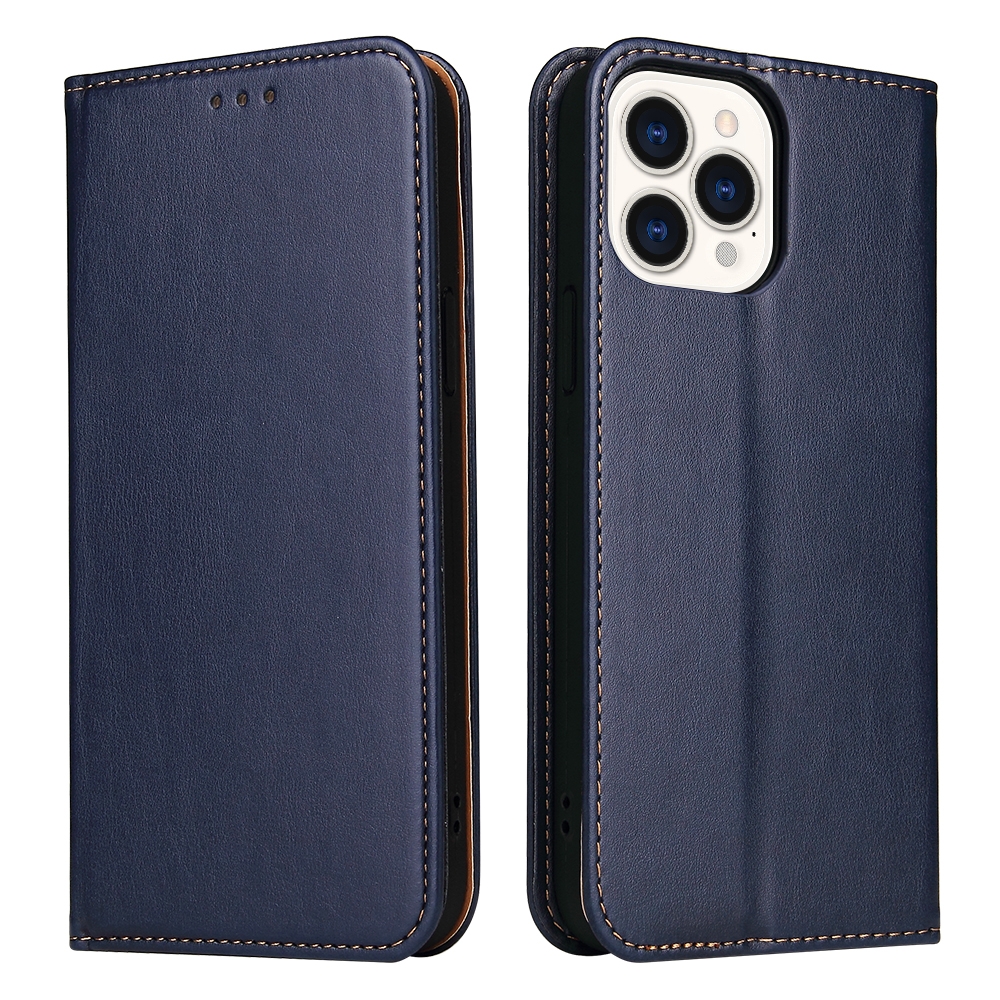 Fierre Shann PU Leather Texture Horizontal Flip Leather Case with Holder & Card Slots & Wallet For iPhone 13 Pro Max. 