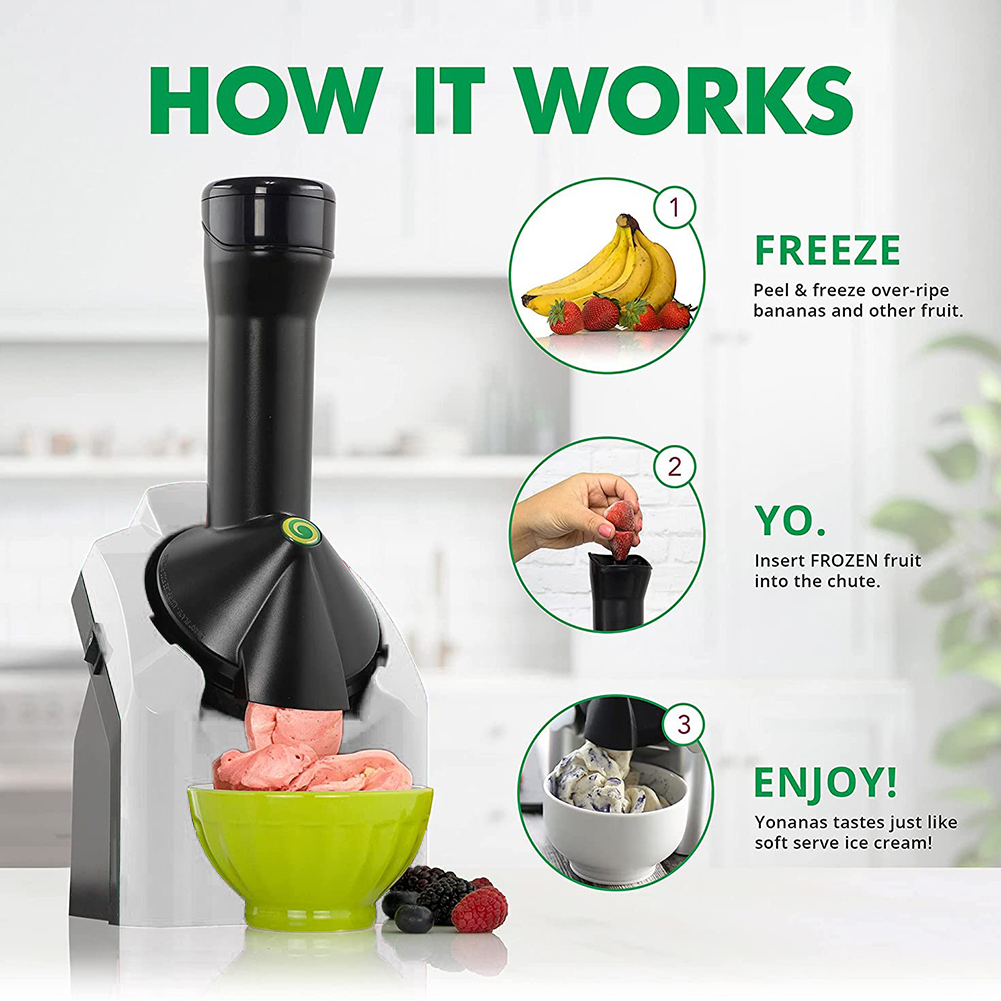 200w Home Ice Cream Maker Fruit Soft Serve Maker Energy saving