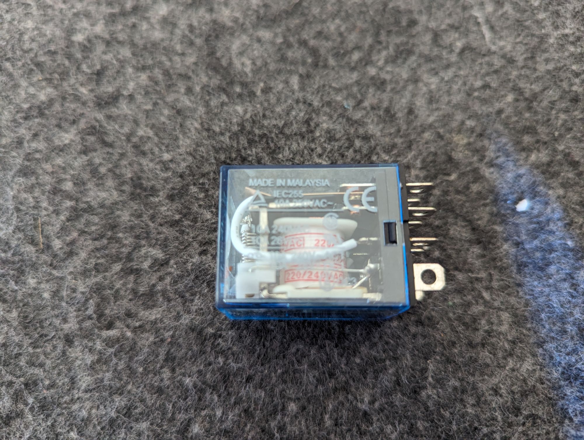 8 pin 220vac Relay nc no connection. 