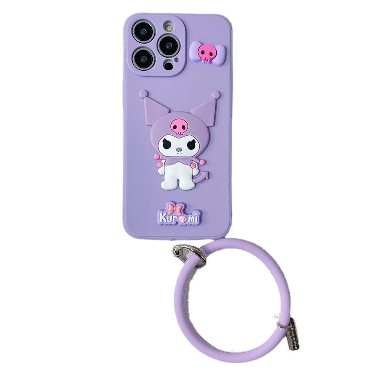 Three-Dimensional Cartoon Applicable VIVO Y35 Phone case V27 Little Devil Clow M X100 pro Ring Carrying Strap Soft. 