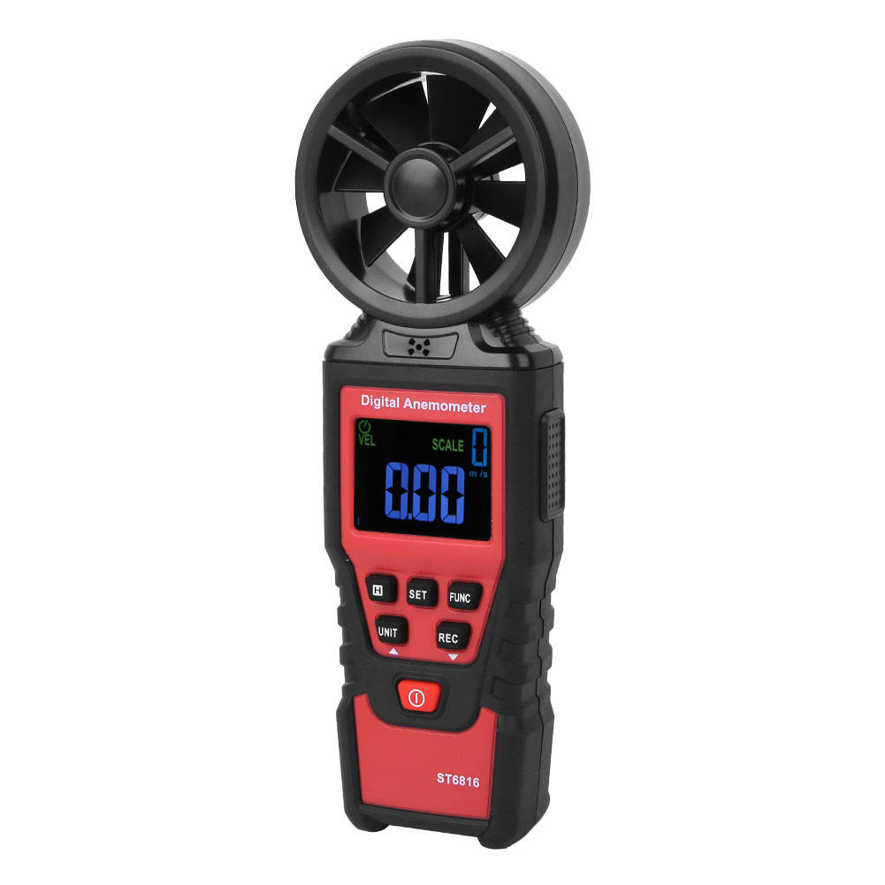 Wind Speed Tester ST6816 LCD Handheld Digital Anemometer Temperature Meter. 
