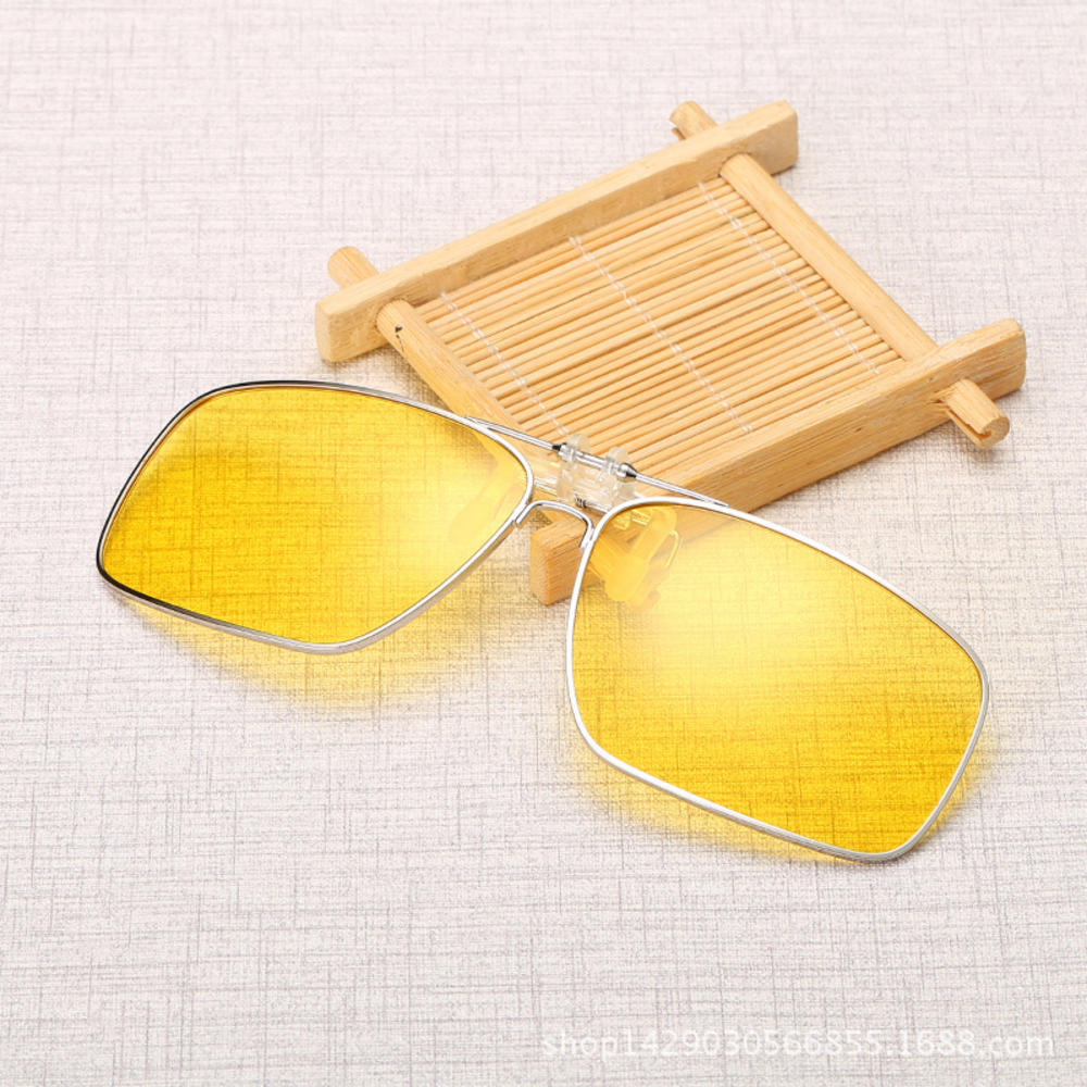 Invisible Myopia Clip-On Glasses Versatile Polarized Men'S And Women'S Flippable Frame Sunglasses Can Be Flipped Up With Frame. 